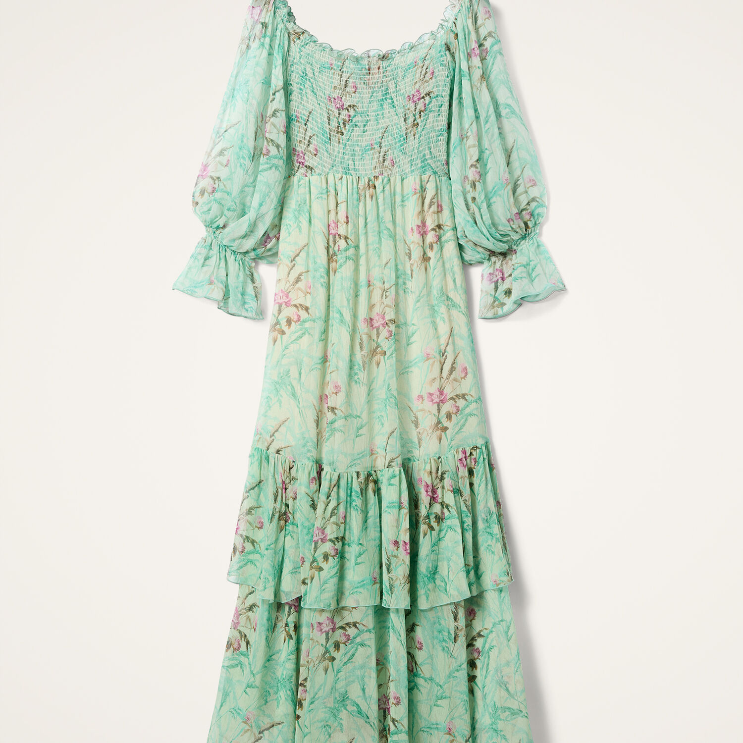 La Doublej Mayflower Dress In Heath Mint