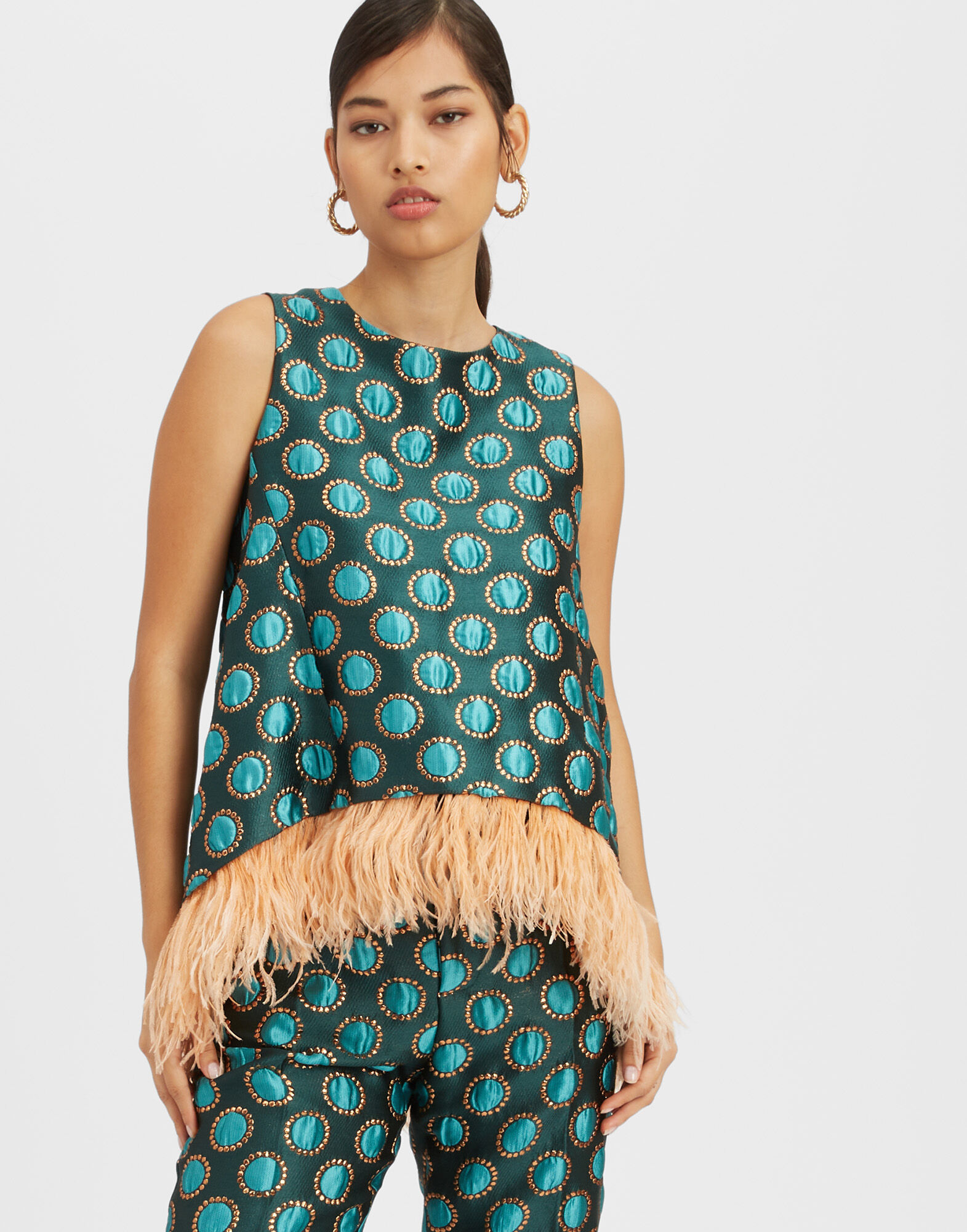 La DoubleJ La Scala Top Winter Sun Emerald TOP0013JCQ060WSU01GR04