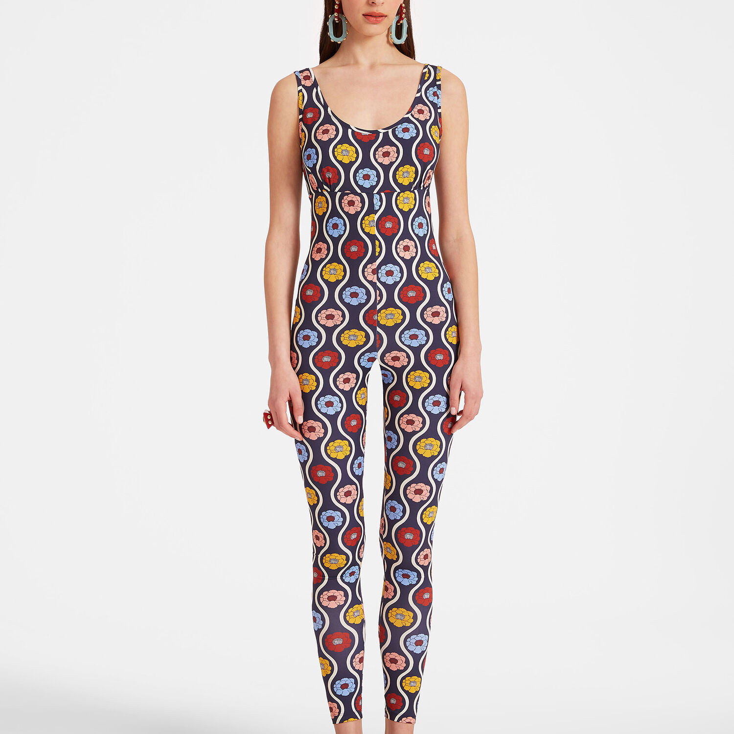 La Doublej Jazzercize Suit In Whitsun Mini Blue