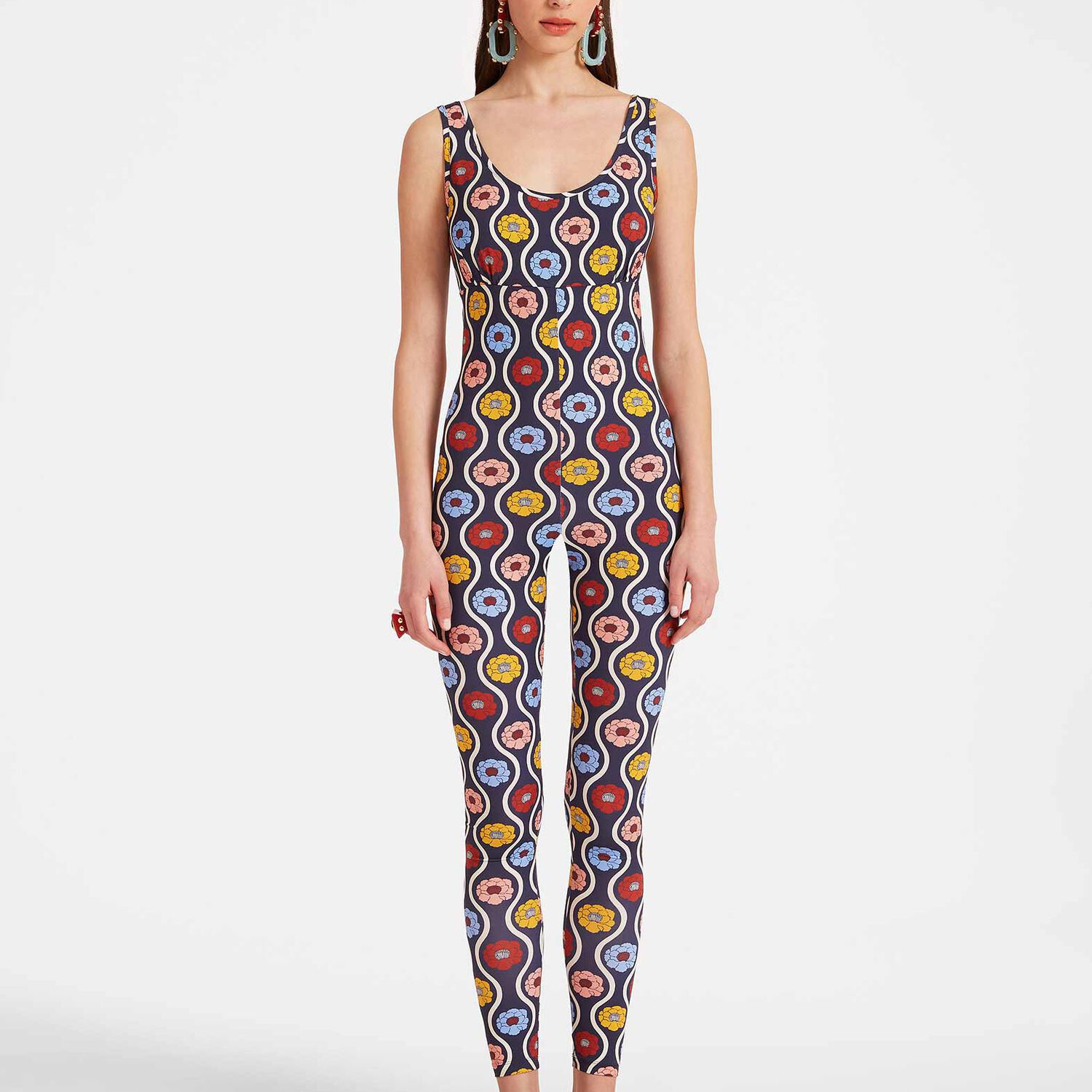 La Doublej Jazzercize Suit In Whitsun Mini Blue