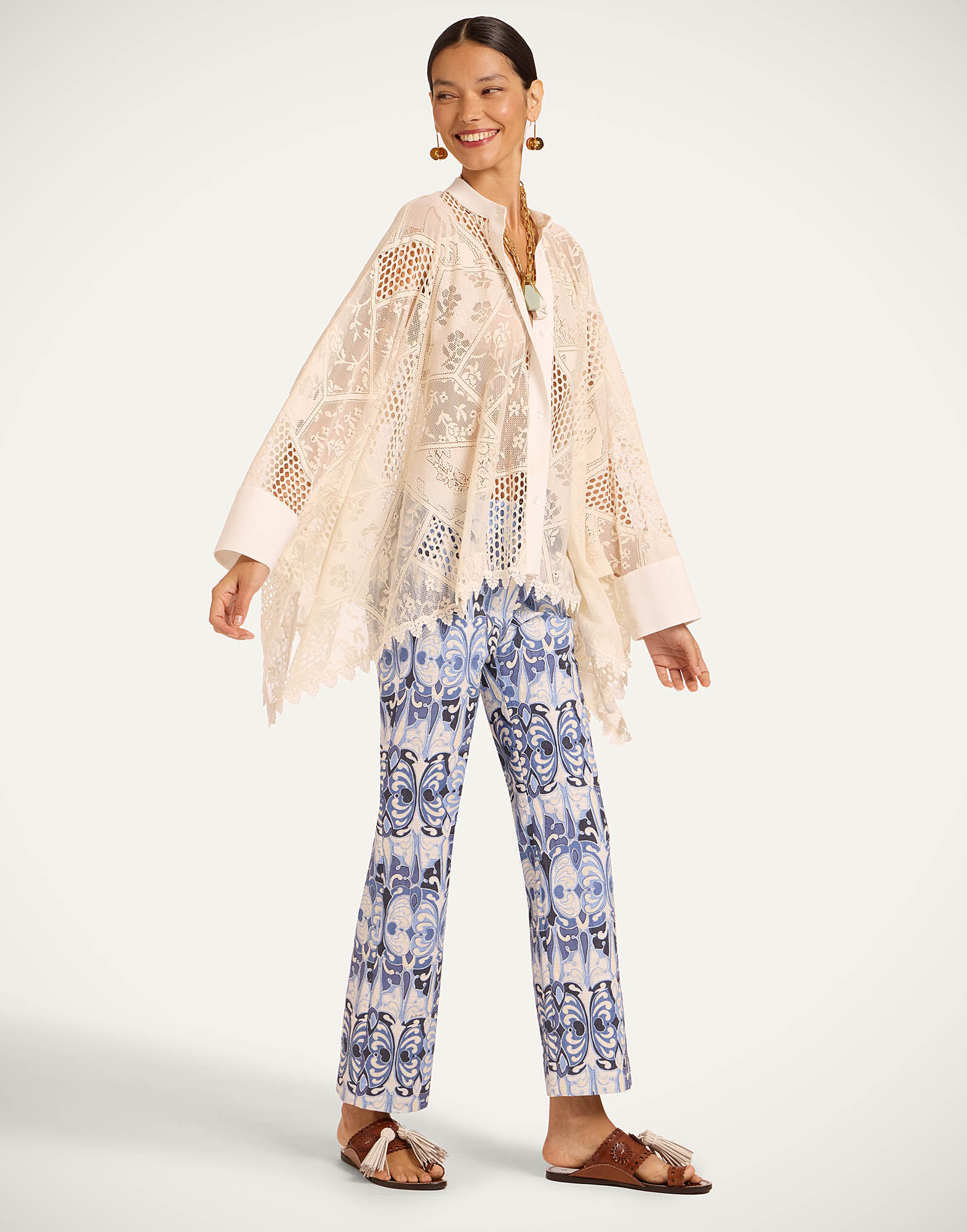 La DoubleJ 24/7 Pants Cocoon Blue TRO0069COT005COC01BU03