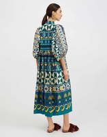 La DoubleJ Portofino Dress La DoubleJ Portofino Dress Casareale Placèe Emerald DRE0374COT039REA01GR04