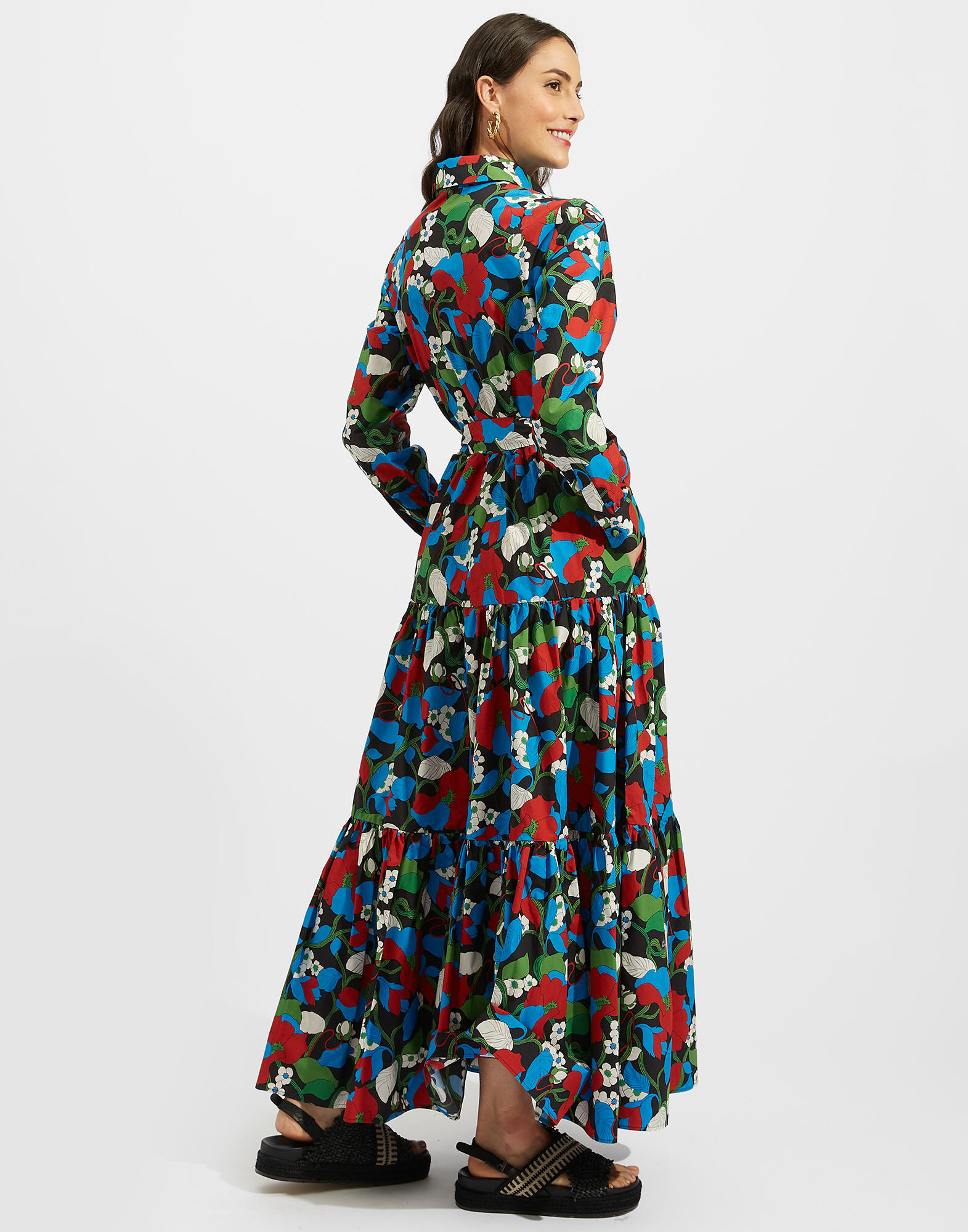 La DoubleJ Bellini Dress Vines Black DRE0016COT001VIN0004