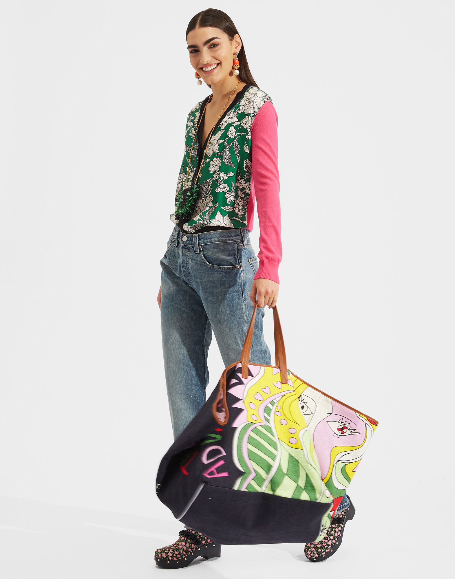 LaDoubleJ Gemini Cardigan Lilium Verde PUL0005KNI005LIL0003