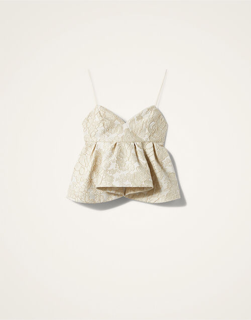 La DoubleJ Satine Top Peony Ivory TOP0158JCQ111PEO04WH04