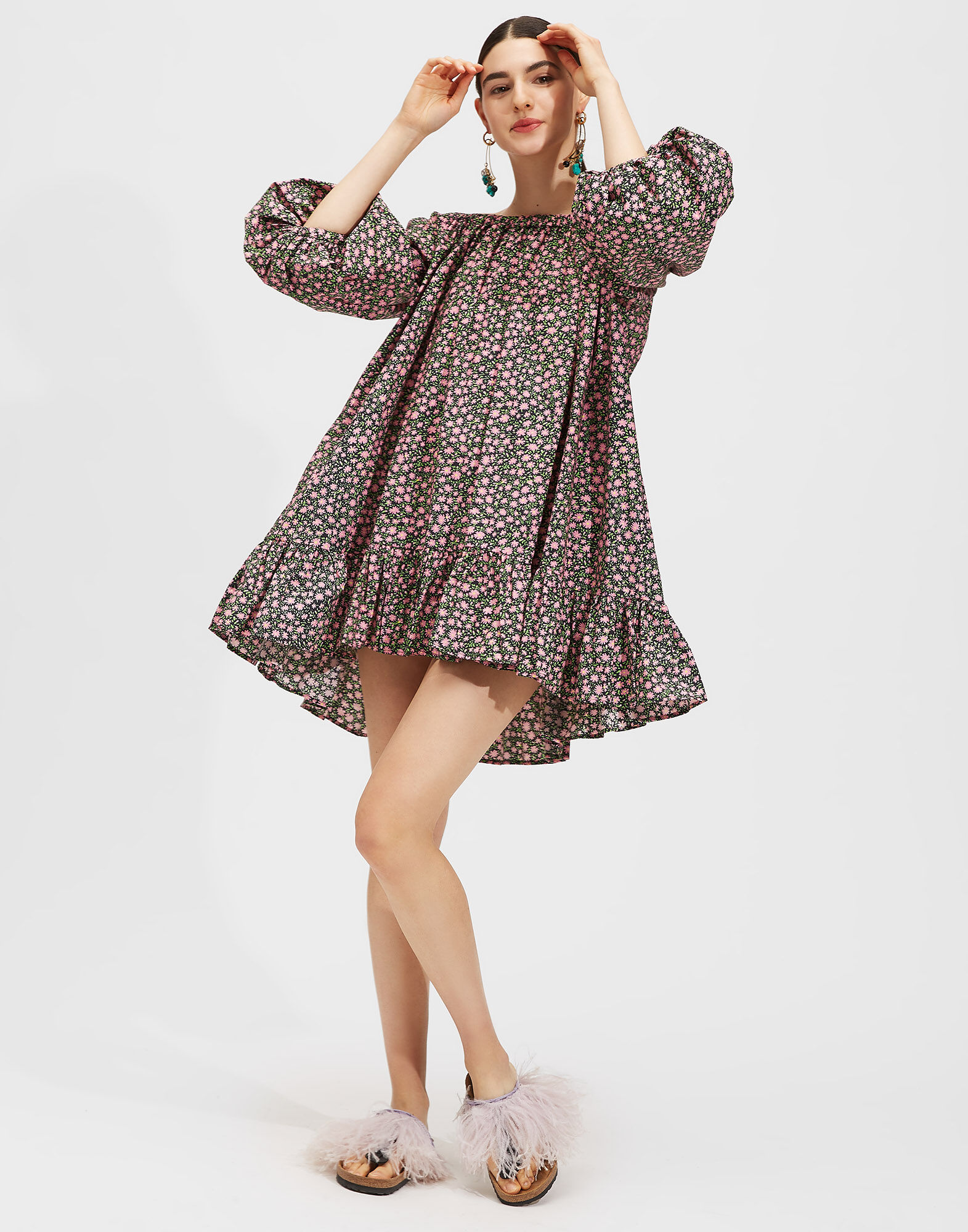 LaDoubleJ Short Paloma Dress Daisy DRE0162COT001DAI0001