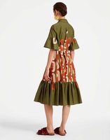 La DoubleJ Choux Midi Dress La DoubleJ Choux Midi Dress Prometheus Placée Camouflage DRE0733COT039EUS02GR08