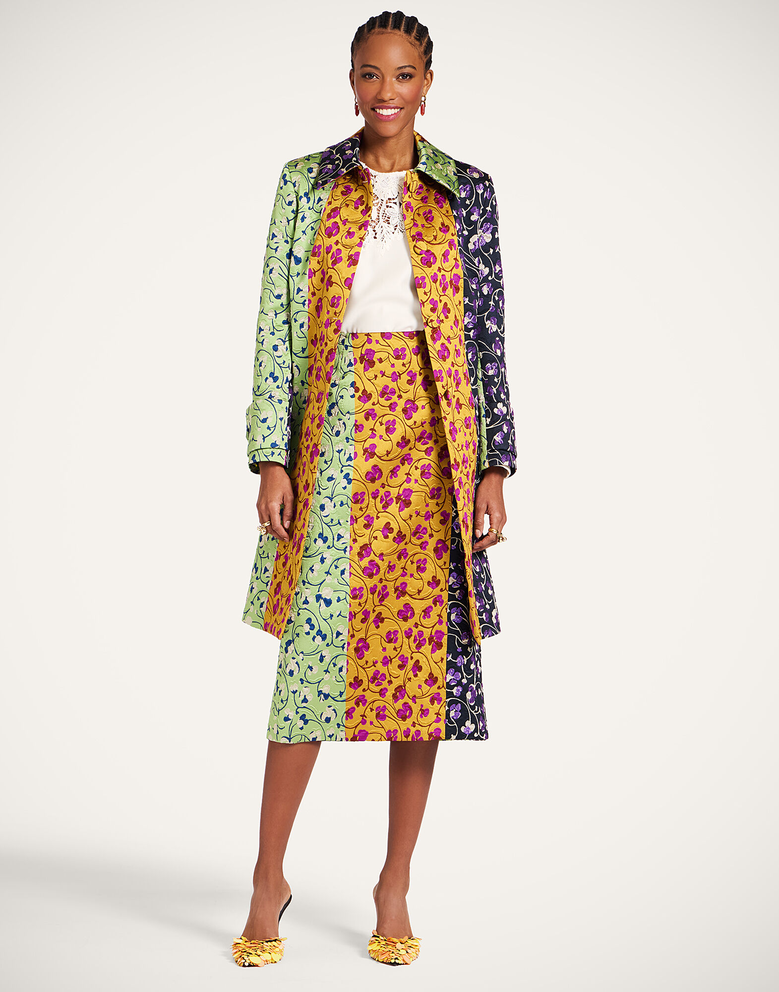 La DoubleJ Precious Coat Honeysuckle Tricolor Yellow JAC0122JCQ129HNY03YE02