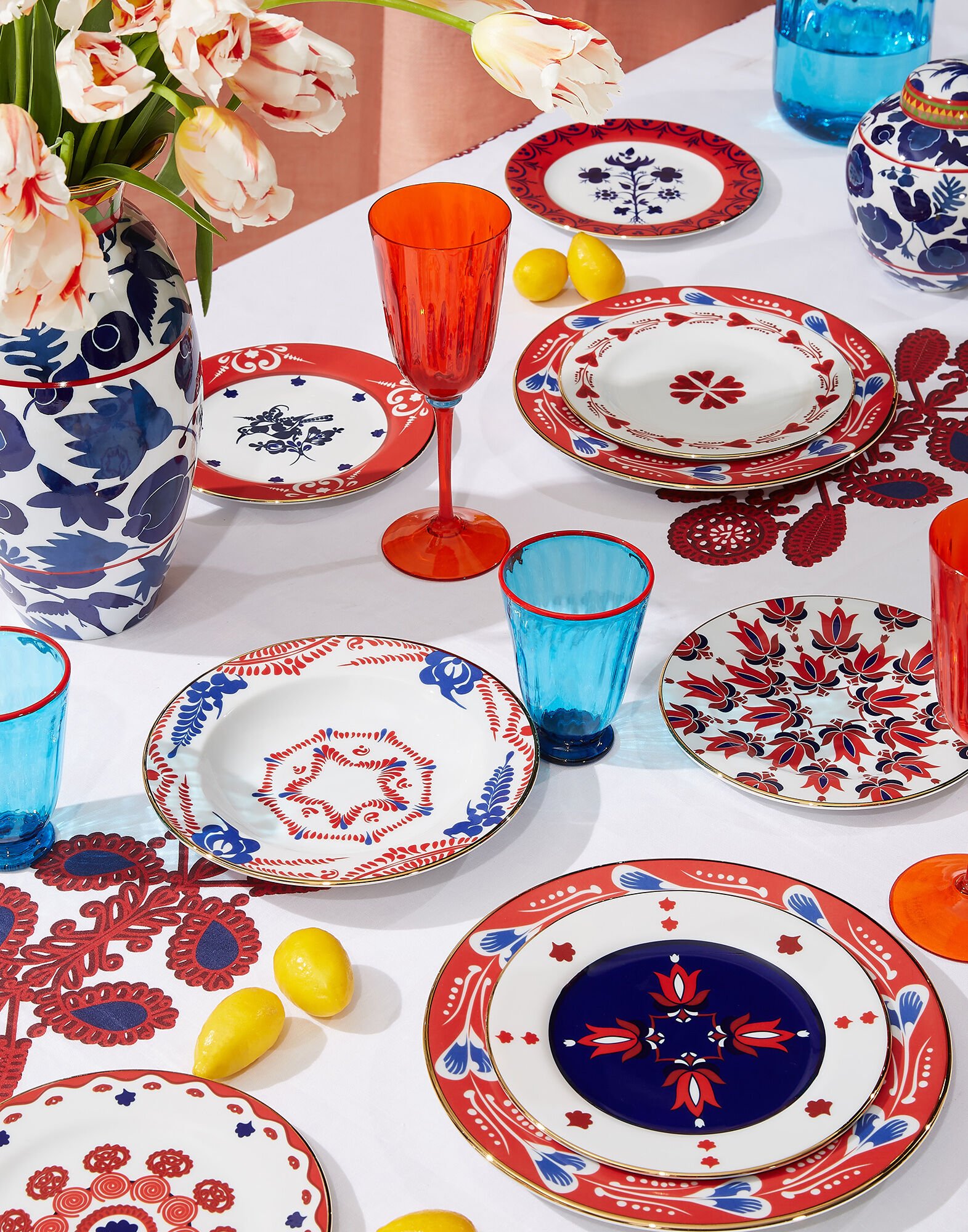 La DoubleJ Tea Jar Wildbird Blu VAS0005CER001CER0001