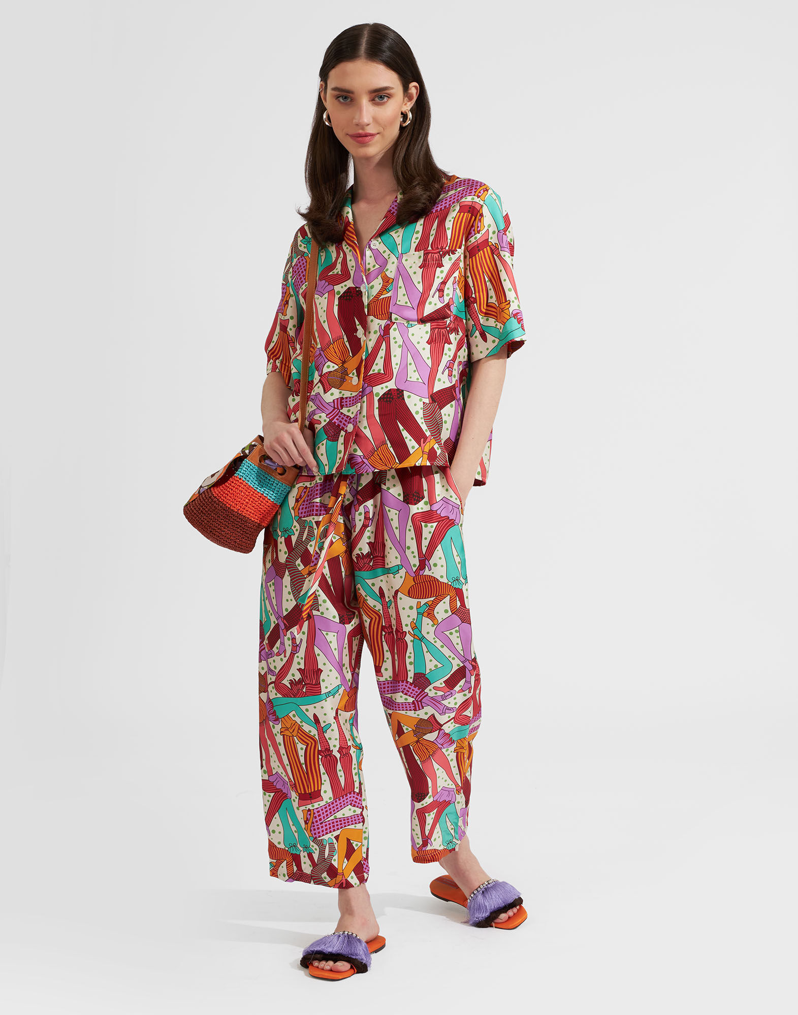 La DoubleJ Boxy Shirt Smartypants SHI0064SIL001SMA01BU08