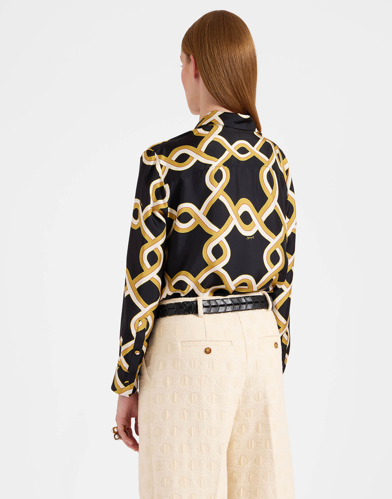 La DoubleJ Boy Shirt La DoubleJ Boy Shirt Tackle Black SHI0001SIL001TAC01BL01