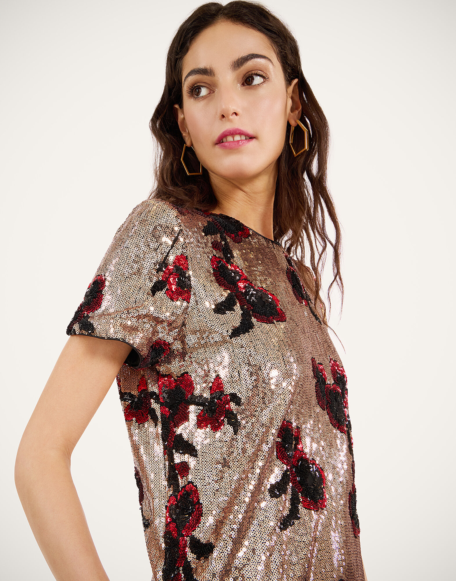 La DoubleJ Midi Swing Dress Primrose Bronze DRE0611PAI012PRI03BR13