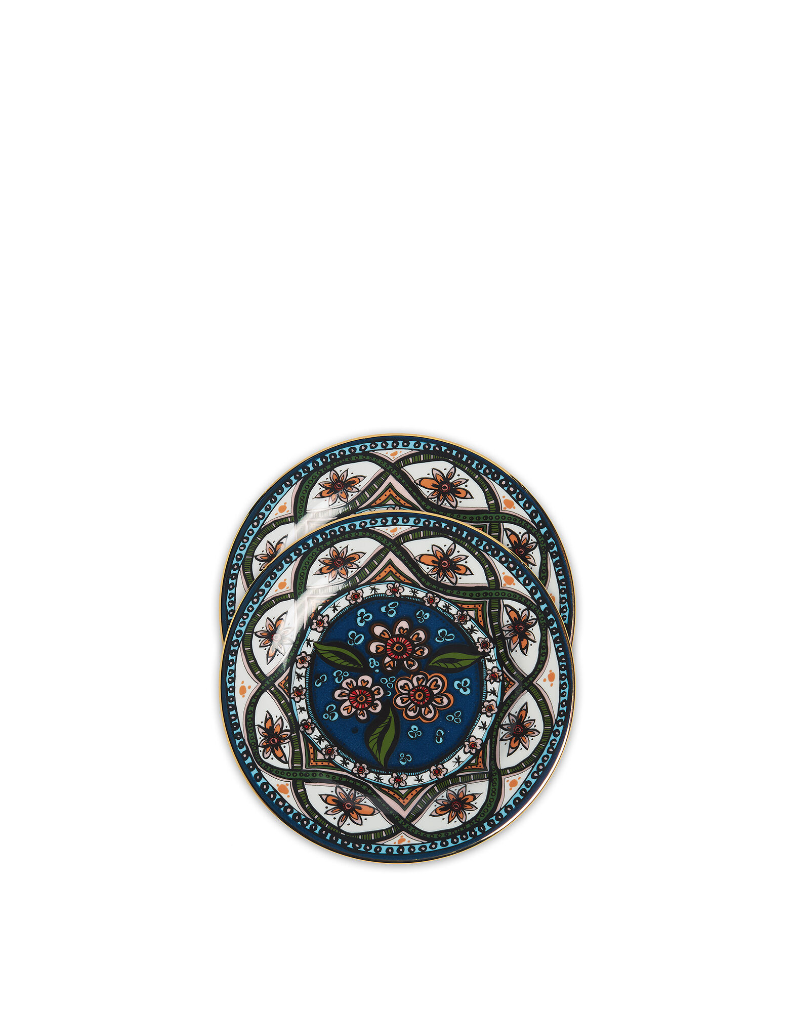 La DoubleJ Dessert Plate Set of 2 Sacred Circle DIS0039CER001LAD0002