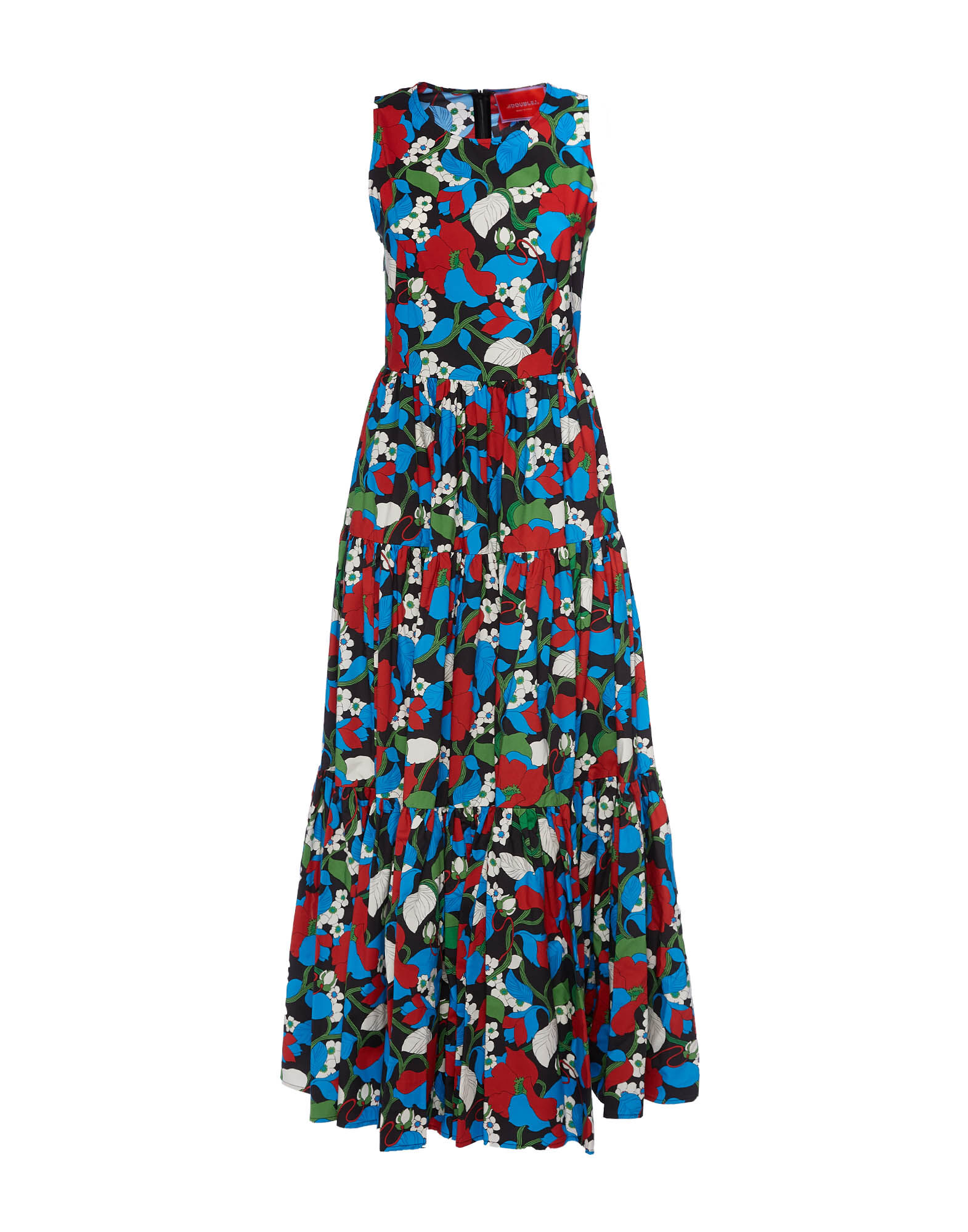 La DoubleJ Sleeveless Big Dress Vines Black DRE0185COT001VIN0004