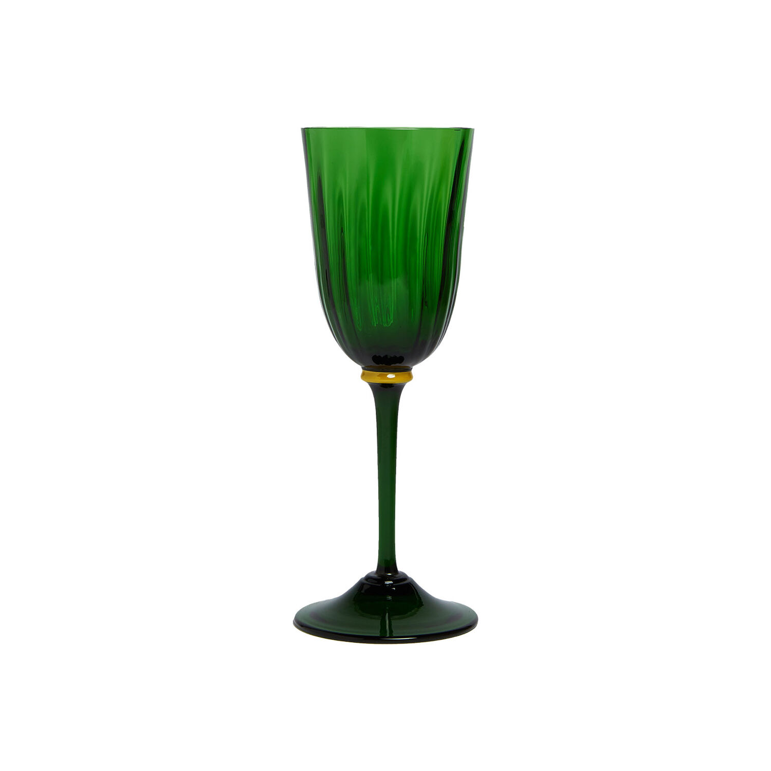 La Doublej Wine Glasses Set Of 2 In Green