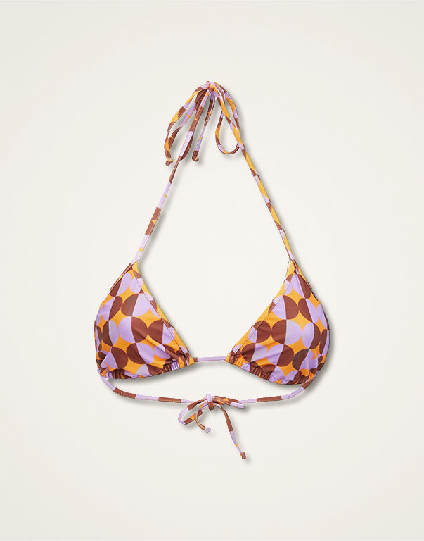 La DoubleJ Triangle Bikini Top Mezzaluna Orange SWI0003LYC001MEZ0003