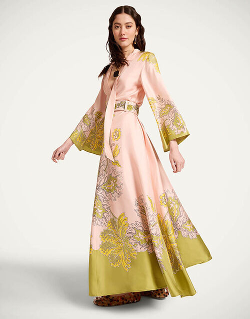 La DoubleJ Magnifico Dress Swathe Plac&eacute;e Pink DRE0232SIL001SWA03PI01
