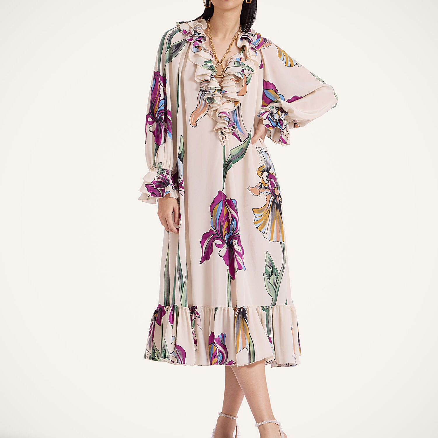 La Doublej Hey Jude! Dress In Iris Ivory
