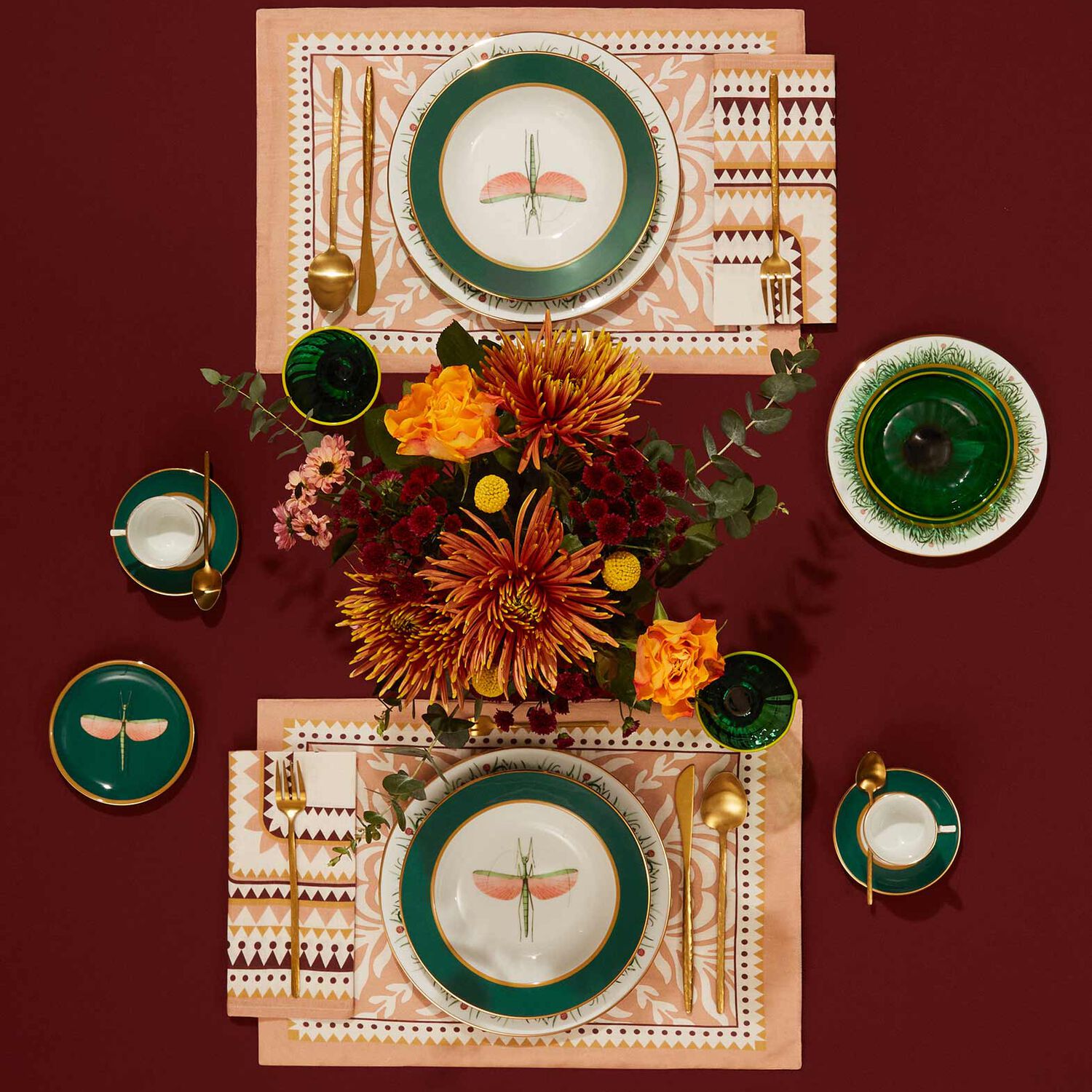  La Doublej Plates Women - Soup Plates Set Of 2 Libellula One Size 100% Porcelain 