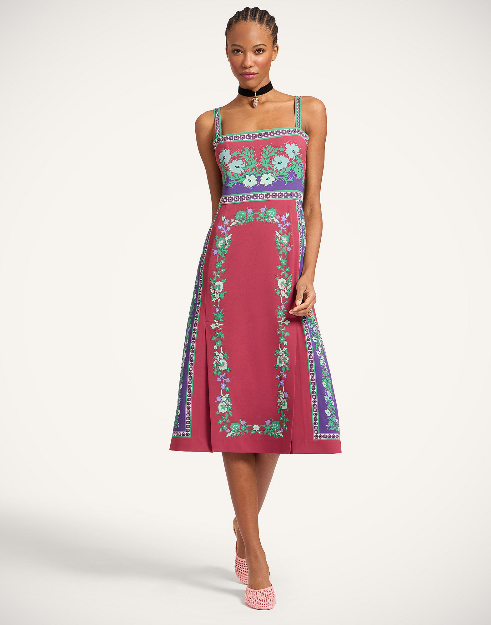 La DoubleJ Buy Me A Martini Dress Regalia Plac&eacute;e Red DRE0673VIS011REG02RE01