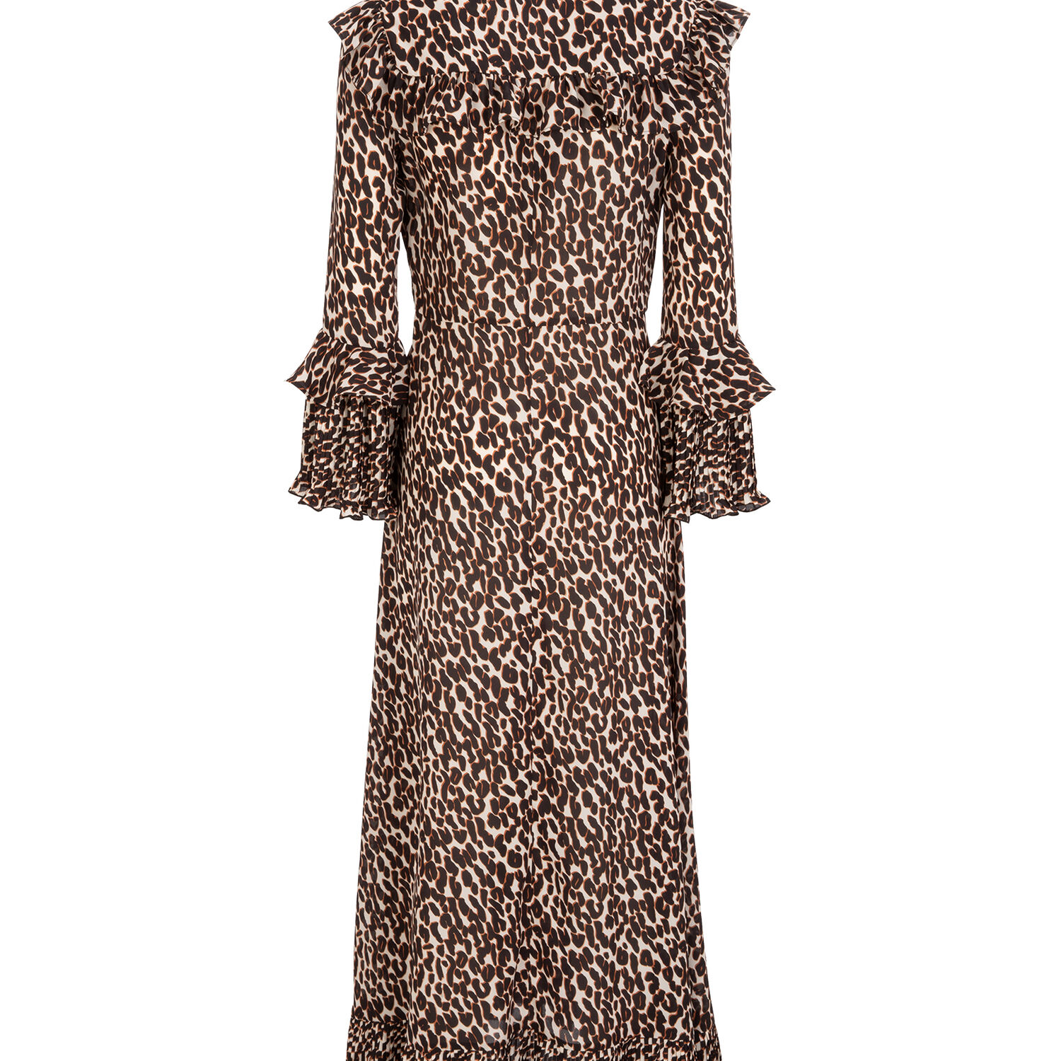 La Doublej Long Fancy Dress In Leopard