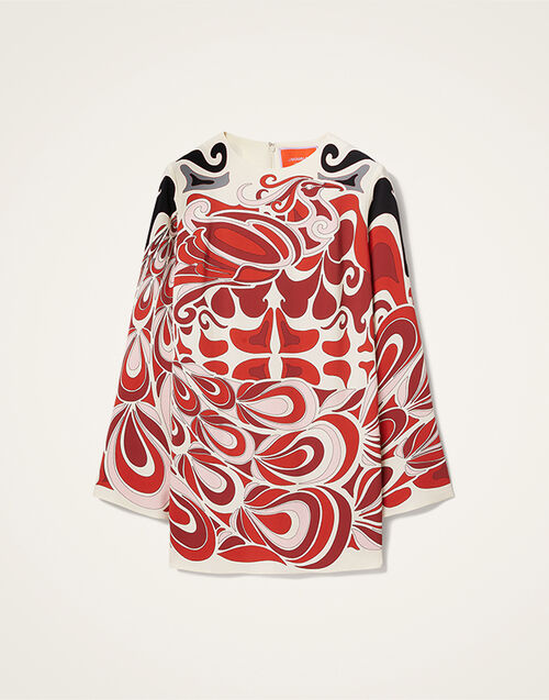 La DoubleJ Mini Supremes Swing Dress Phoenix Placée Ivory DRE0619VIS011PHO01WH04