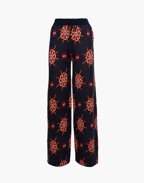 La DoubleJ Jacquard Pants Occhi Jacquard TRO0066KNI050VAR0090