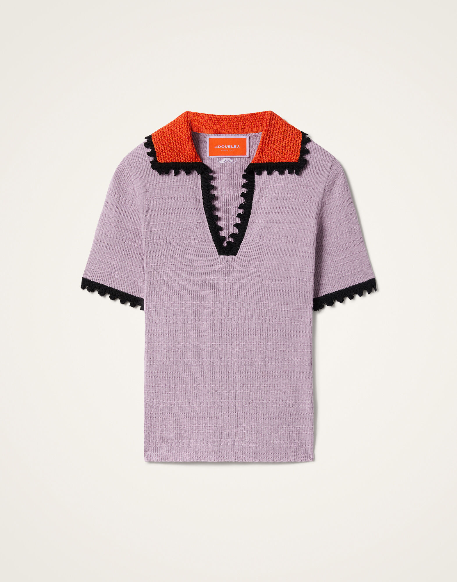 ウェア ballaholic LogoLongTeePICK UP PLAYGROUND Picket Polo Top in Solid Lilac for Women | La DoubleJ