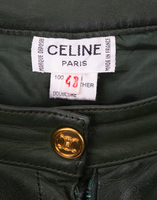 Celine Celine Leather Coulottes, 1970s green CLO0065VIN001GRE0001