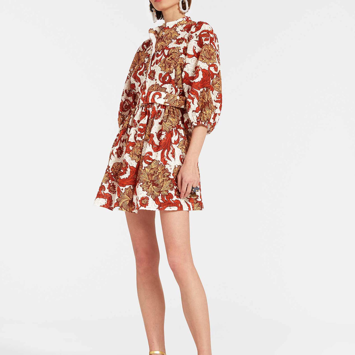 La Doublej Mini Portofino Dress In Reef White