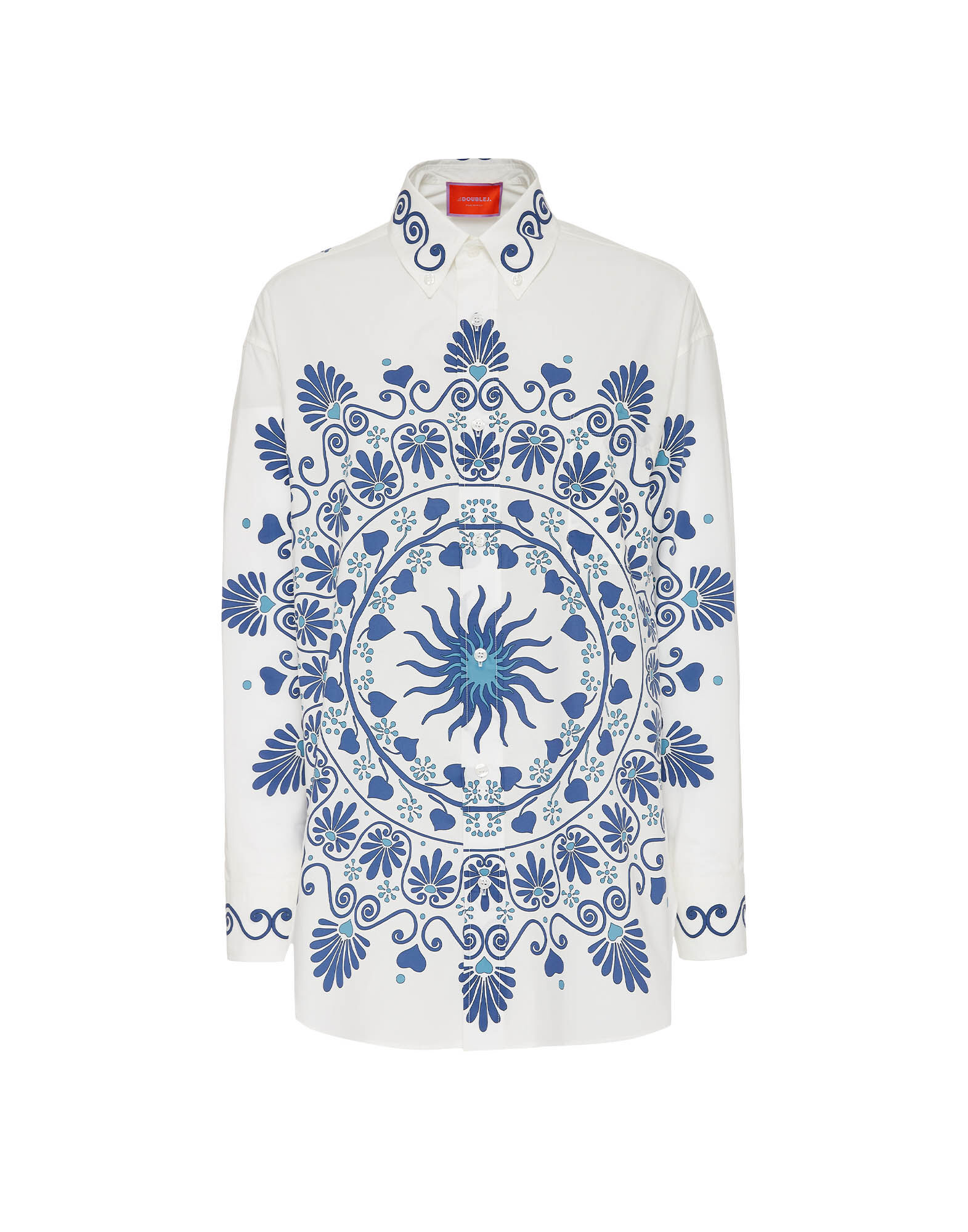 La DoubleJ Better Than Your Boyfriend's Shirt Olympus Plac&eacute;e Cream SHI0092COT015OLY01WH03