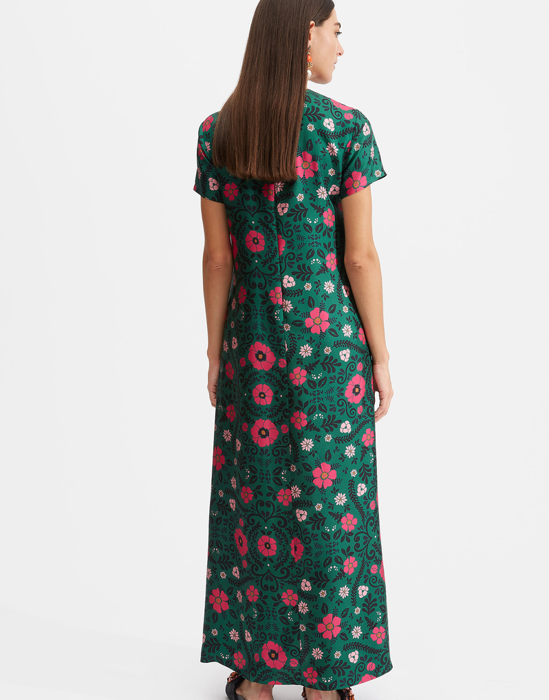 LaDoubleJ Swing Dress LaDoubleJ Swing Dress Heckfield Verde DRE0001SIL001HEC0002