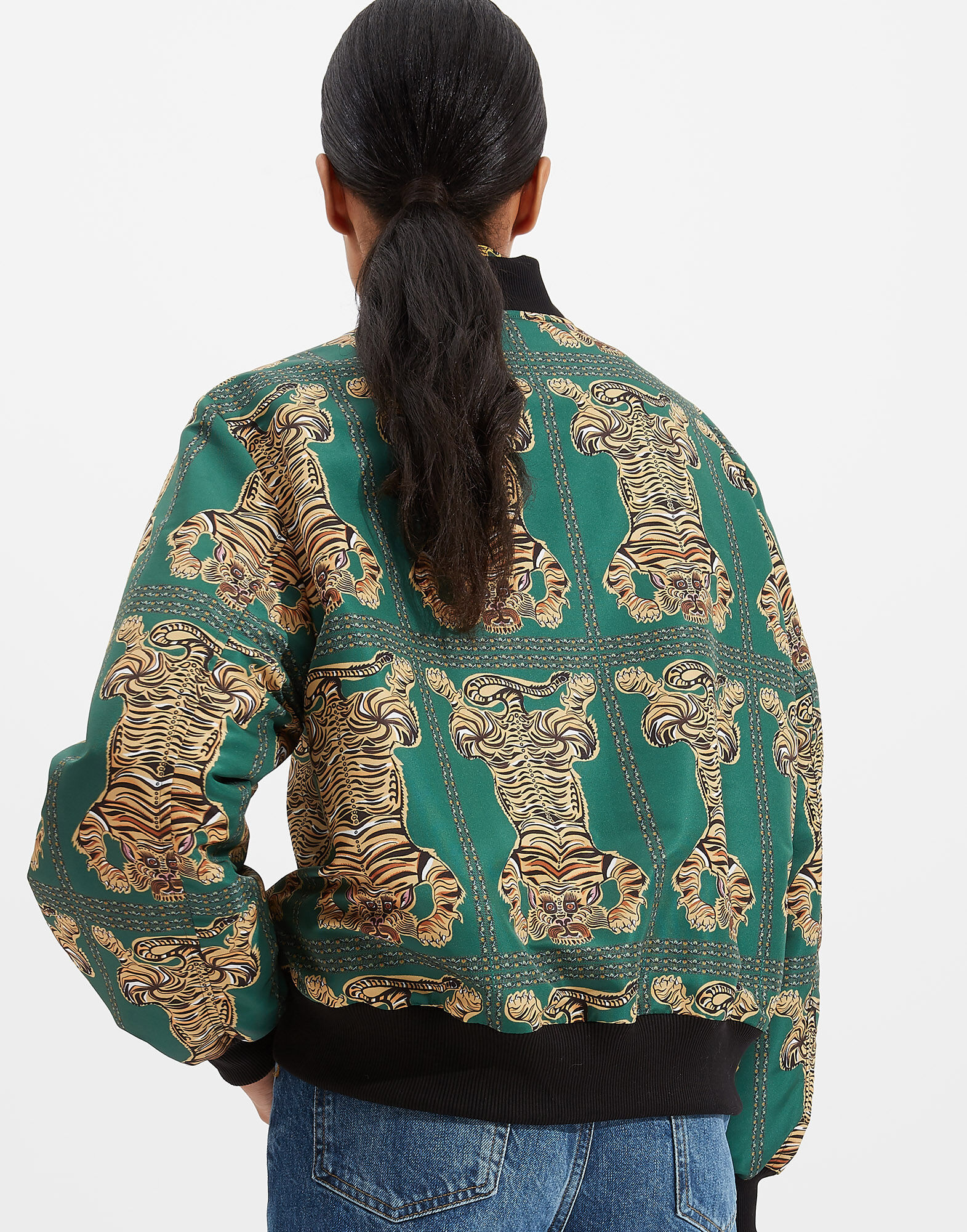 La DoubleJ Bomber Jacket Tiger Tiles JAC0031FAI001TIG0002