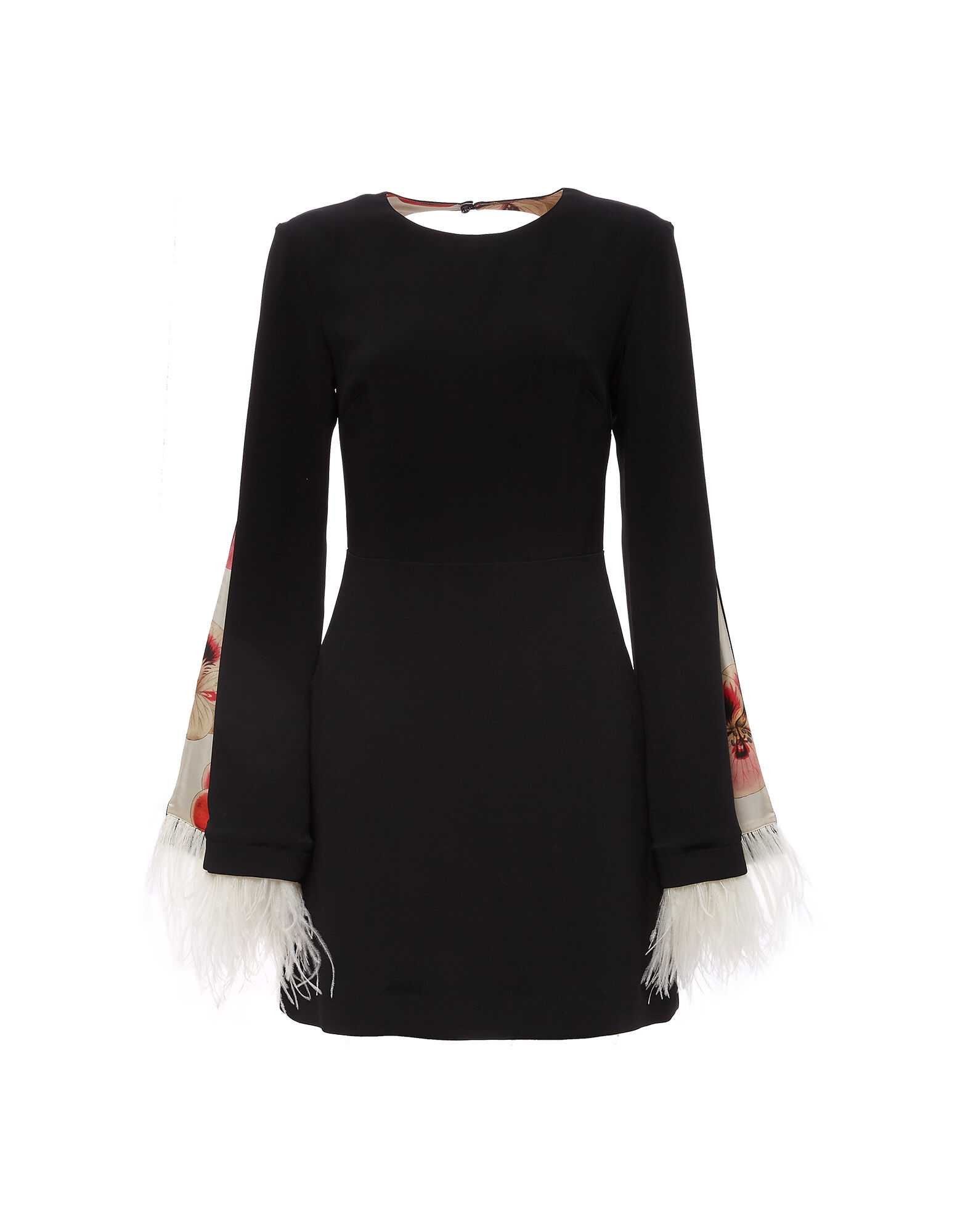 La DoubleJ Spock Dress (With Feathers) Solid Black DRE0312CAD002BLA0001