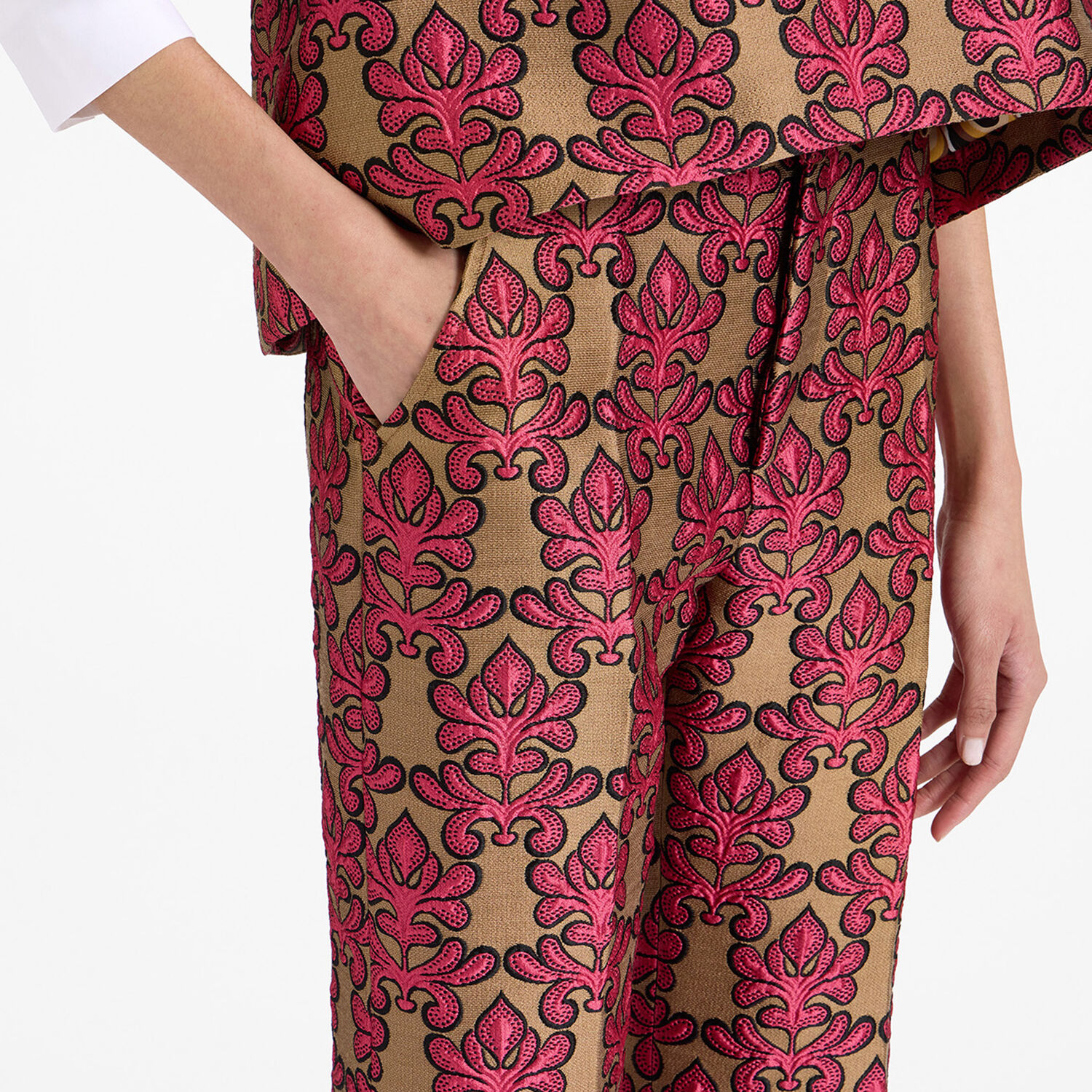 La Doublej Hendrix Pants In Herald Fuchsia