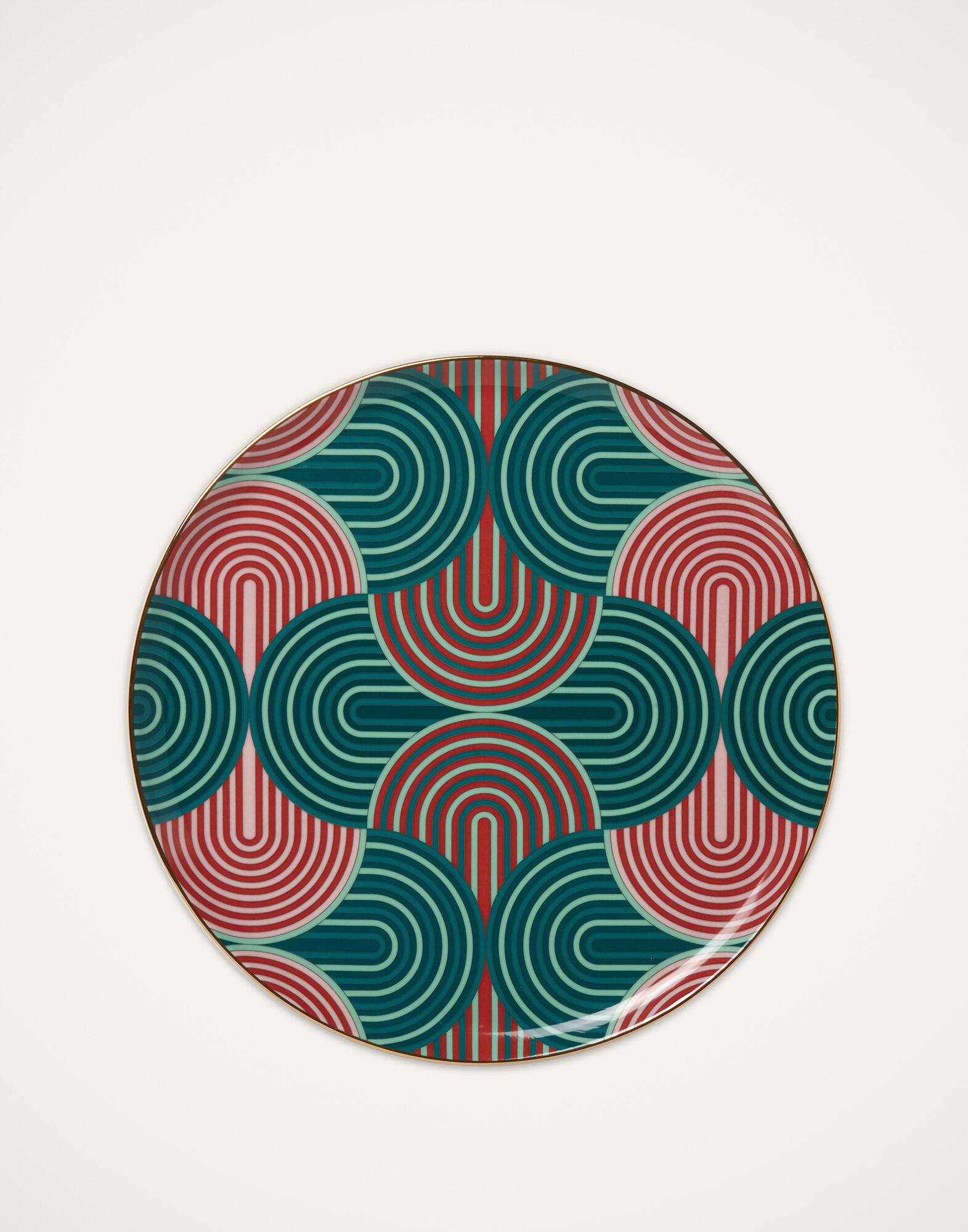 La DoubleJ Serving Platter Slinky Verde DIS0052CER001SLI0005