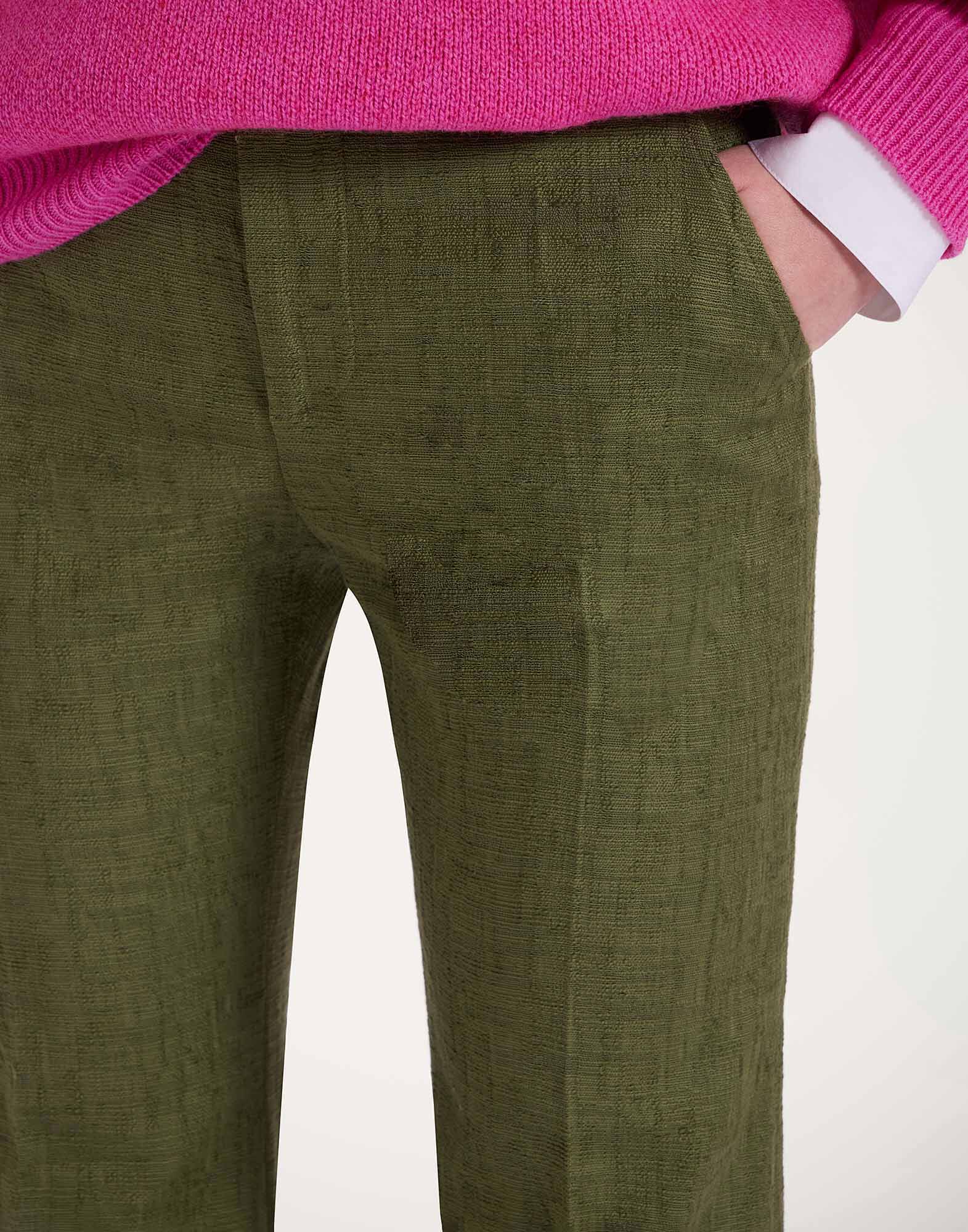 La DoubleJ Hendrix Pants Solid Camouflage TRO0014COT005SOLIDGR08