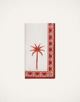 La DoubleJ Large Napkins Set Of 2 La DoubleJ Large Napkins Set Of 2 Date Palms Brick NAP0006LIN001DAT02RE06