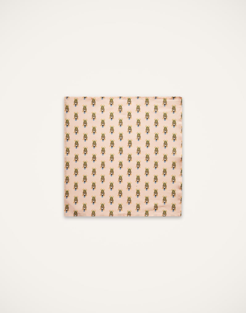 La DoubleJ Large Napkins Set Of 2 La DoubleJ Large Napkins Set Of 2 Pink Scarab NAP0006LIN001SCR0002