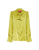 La DoubleJ Ascot Shirt La DoubleJ Ascot Shirt Acid Green SHI0080RAS008SOLIDYE06