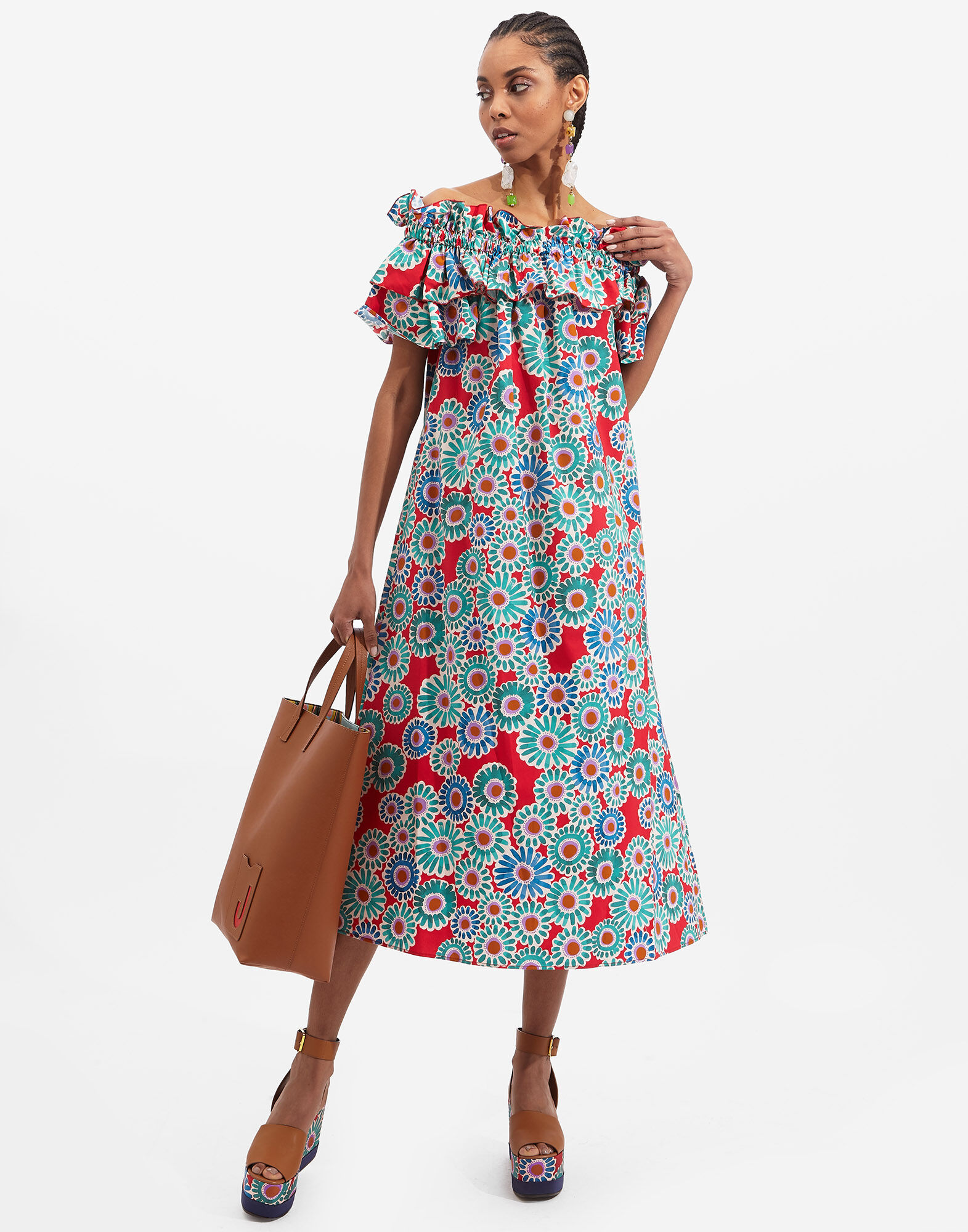 La DoubleJ Breakfast Dress Crazy Daisy DRE0331COT001DAY0001