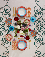 La DoubleJ Medium Tablecloth La DoubleJ Medium Tablecloth Cortile Lilac TBC0002LIN001CRL0008