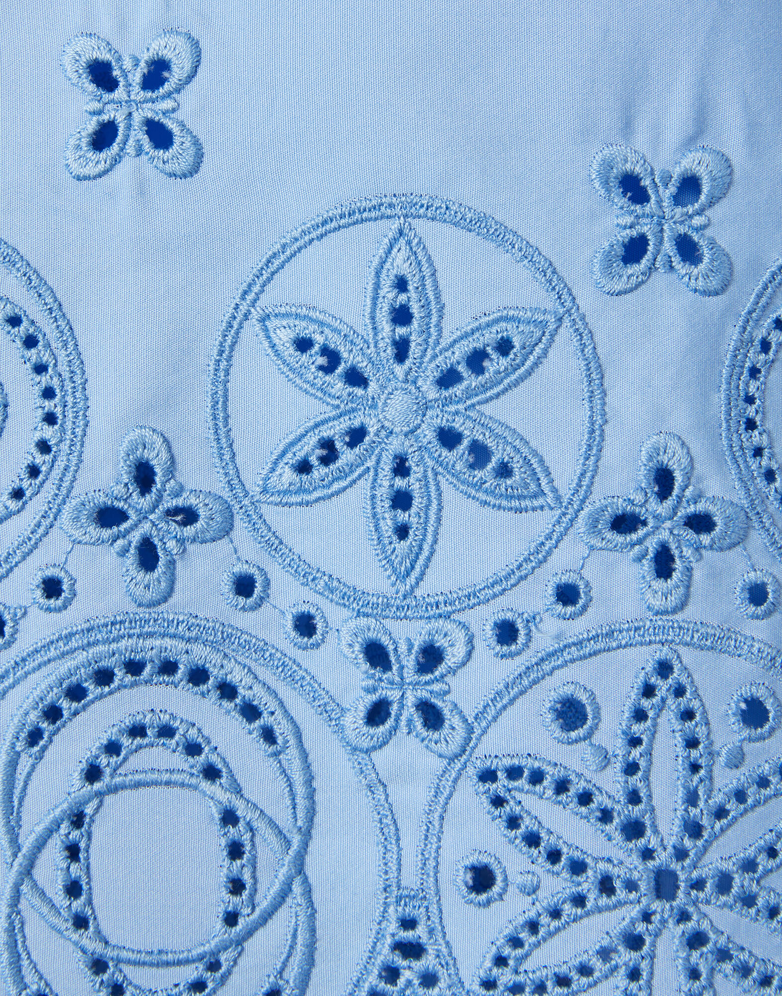 La DoubleJ Boxy Shirt Sangallo Eclipse Light Blue SHI0130SAN005ECL03BU01