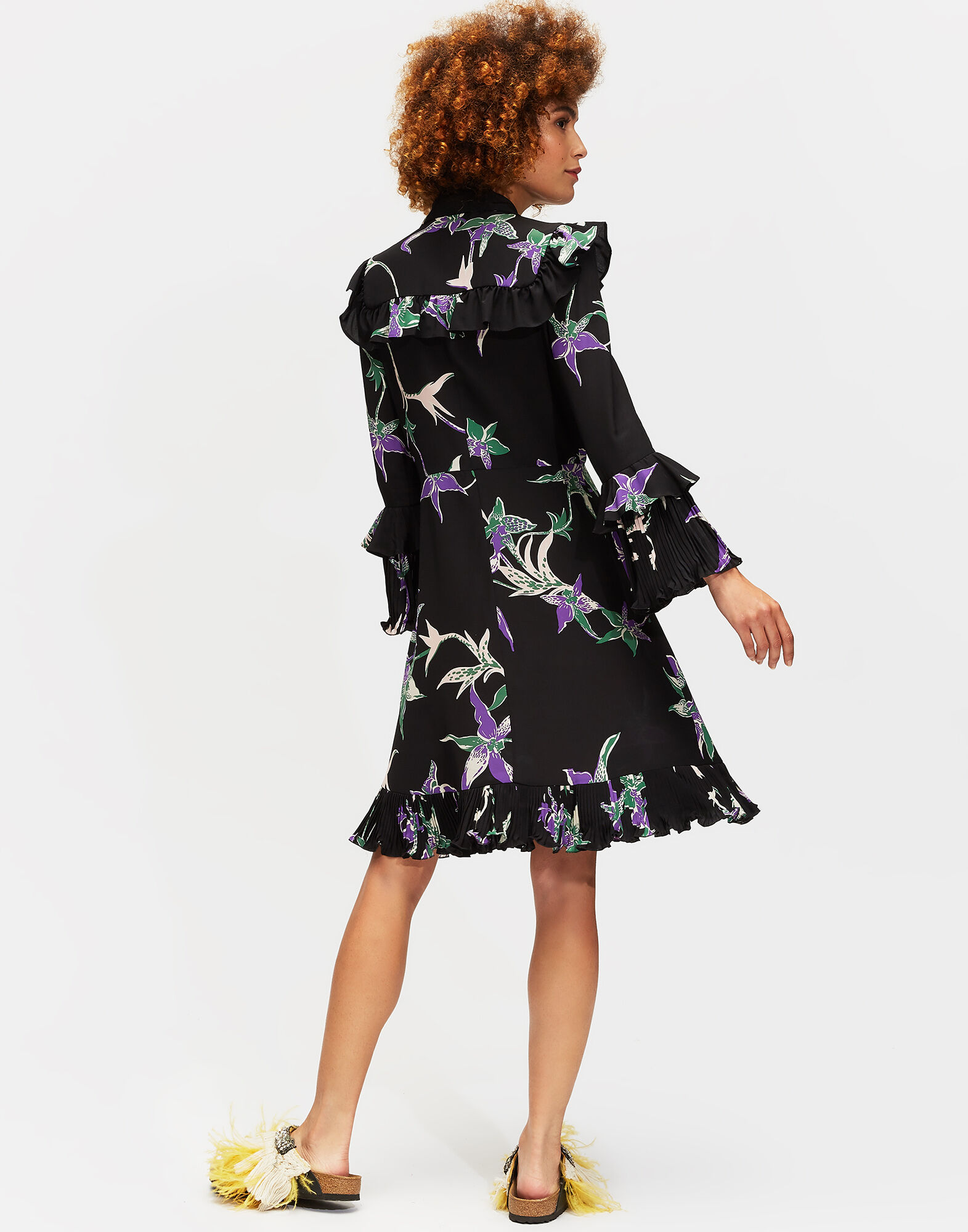 LaDoubleJ Fancy Dress Orchidee Nero DRE0080CRE001ORC0003