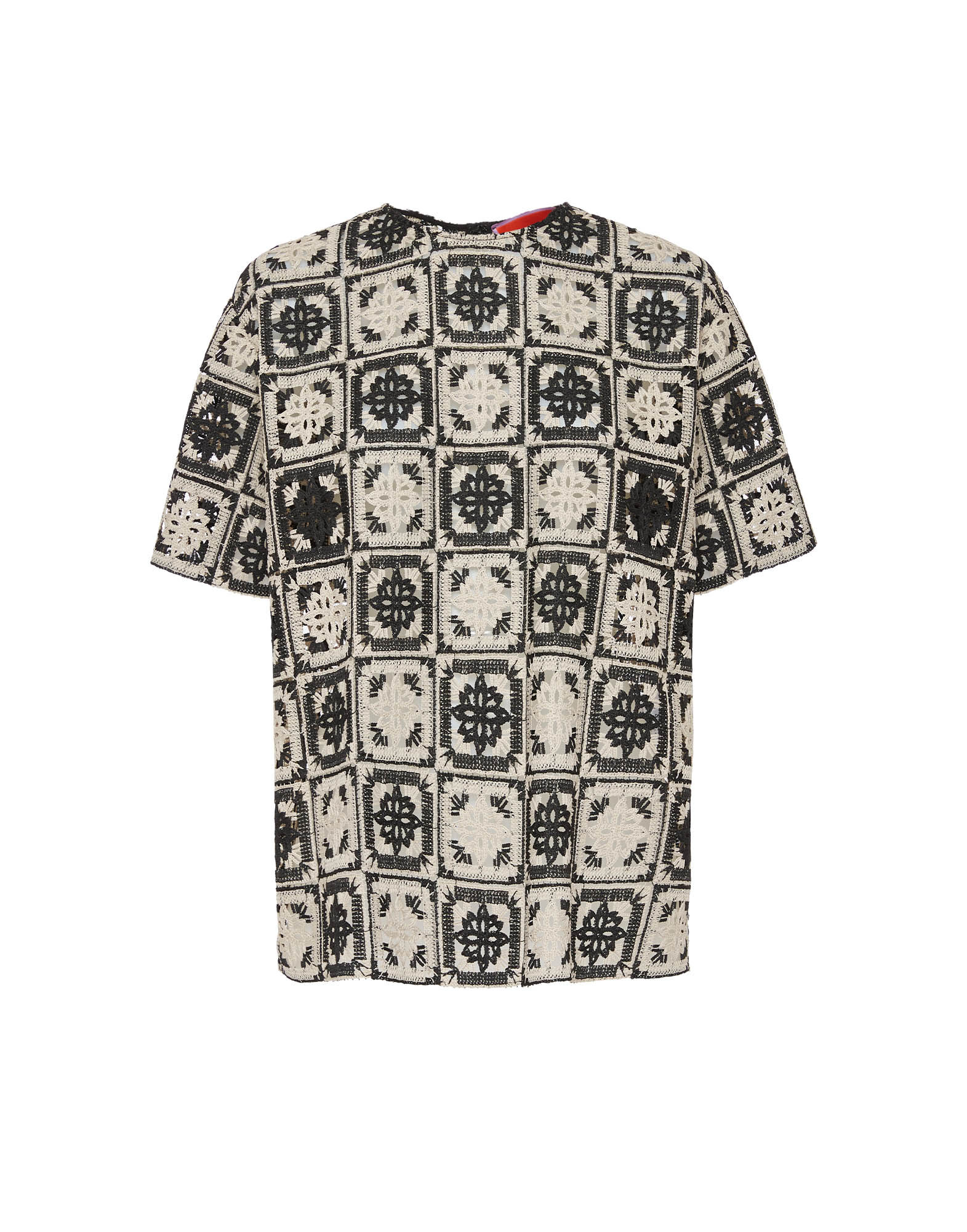 La DoubleJ Lacey House T-Shirt Mini Tiles Black TSH0035JCQ077MIT01BL01