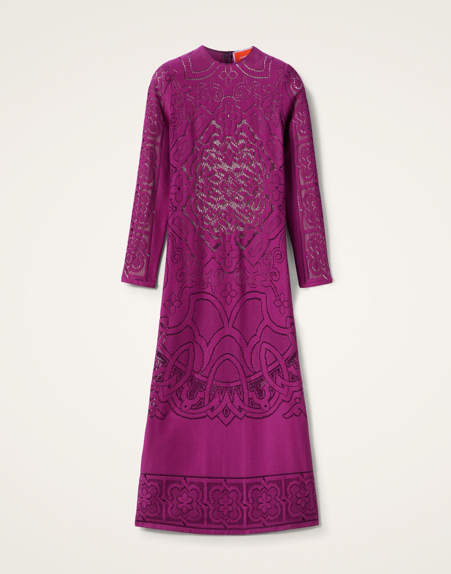 Lacey Swing Dress in Solid Purple for Women | La DoubleJ