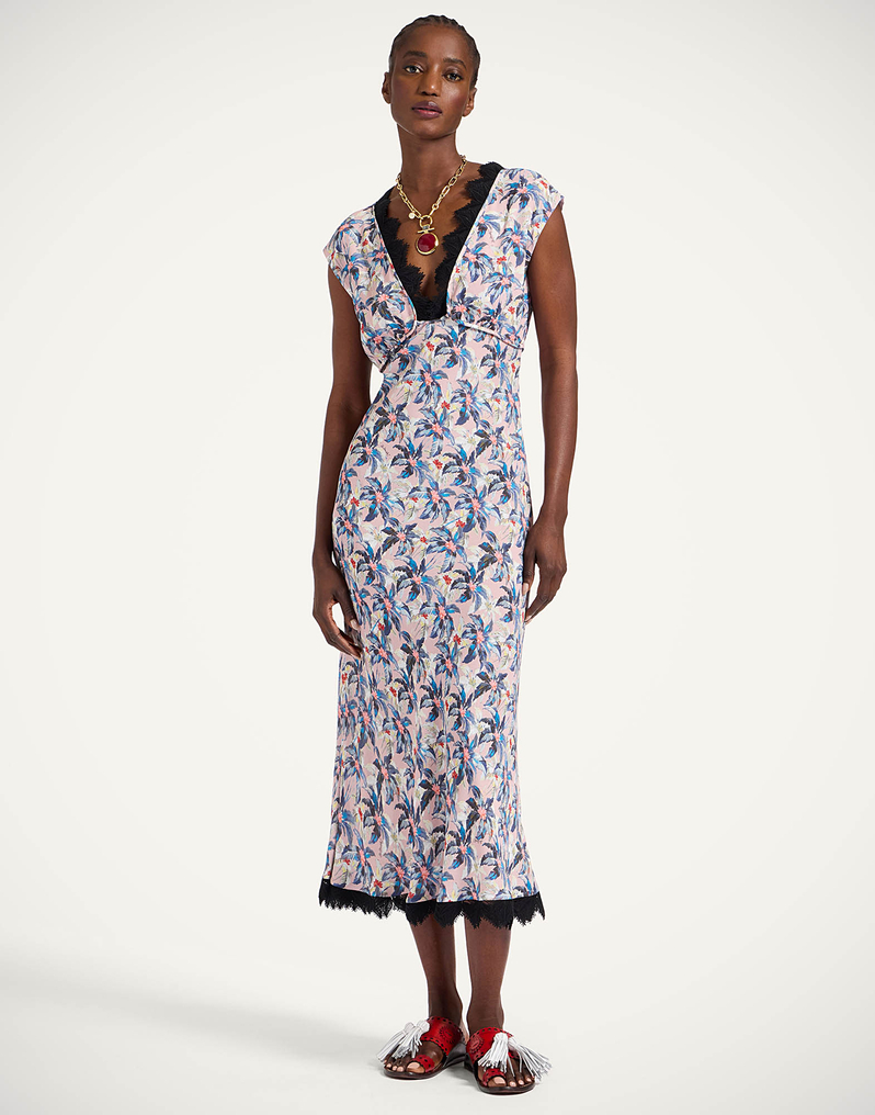 La DoubleJ Luna Dress La DoubleJ Luna Dress Mini Tropicana Mauve DRE0898VIS019TRC02PU06