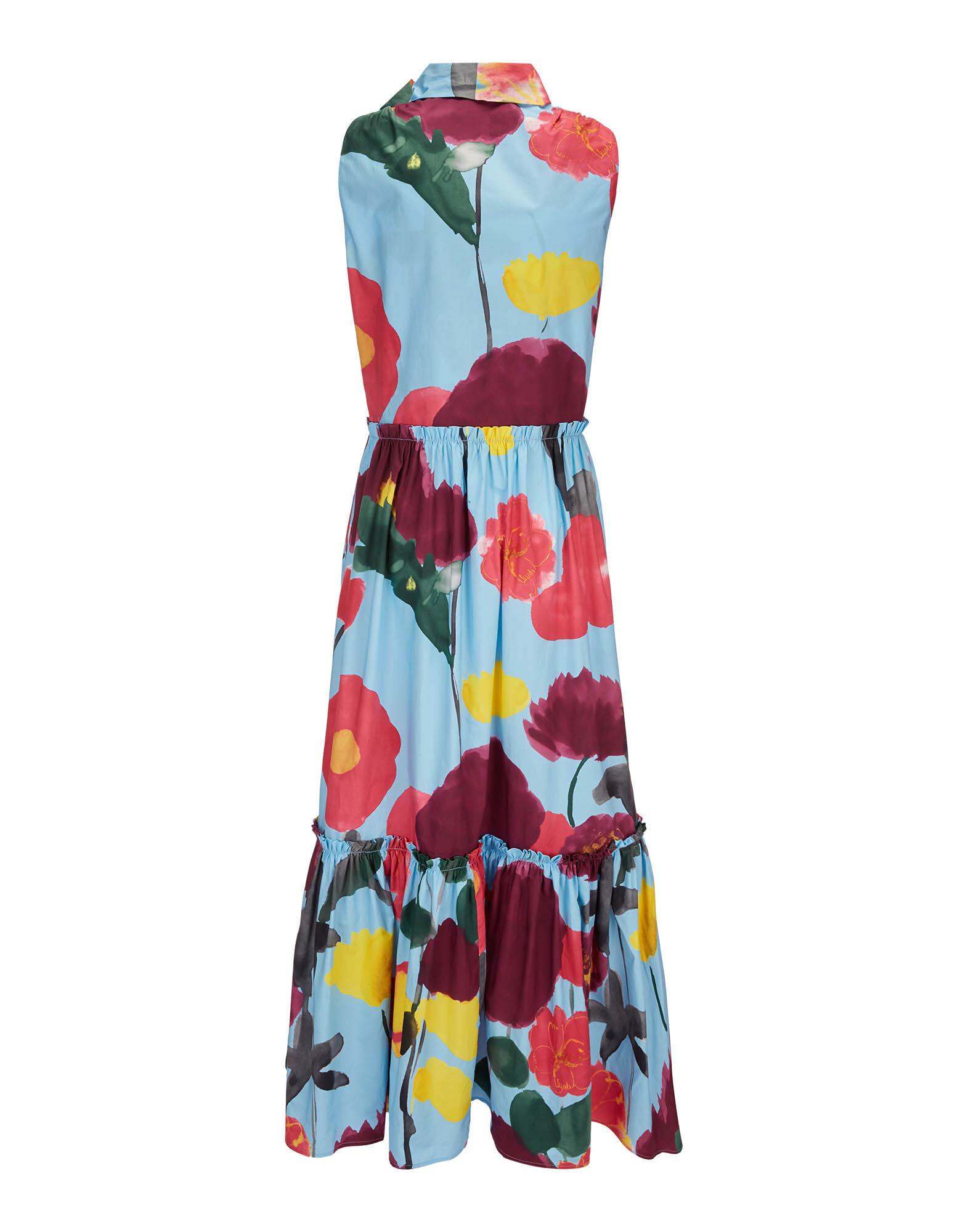 LaDoubleJ Sleeveless Lou Lou Dress Prom Azzurro DRE0105COT001PRO0002