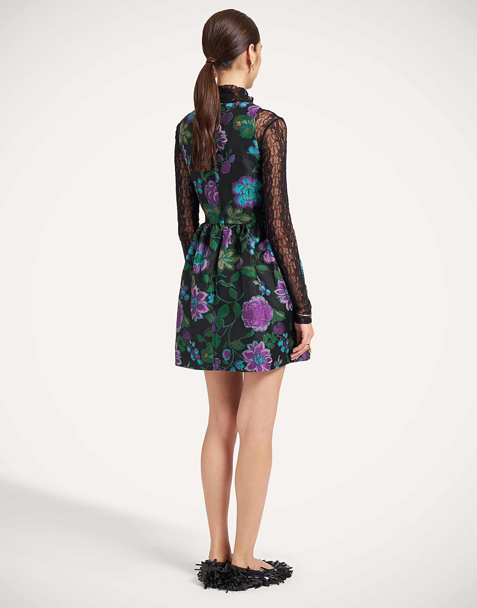 La DoubleJ Mini Pirhouette Dress Botanical Black DRE0986JCQ144BOT01BL01