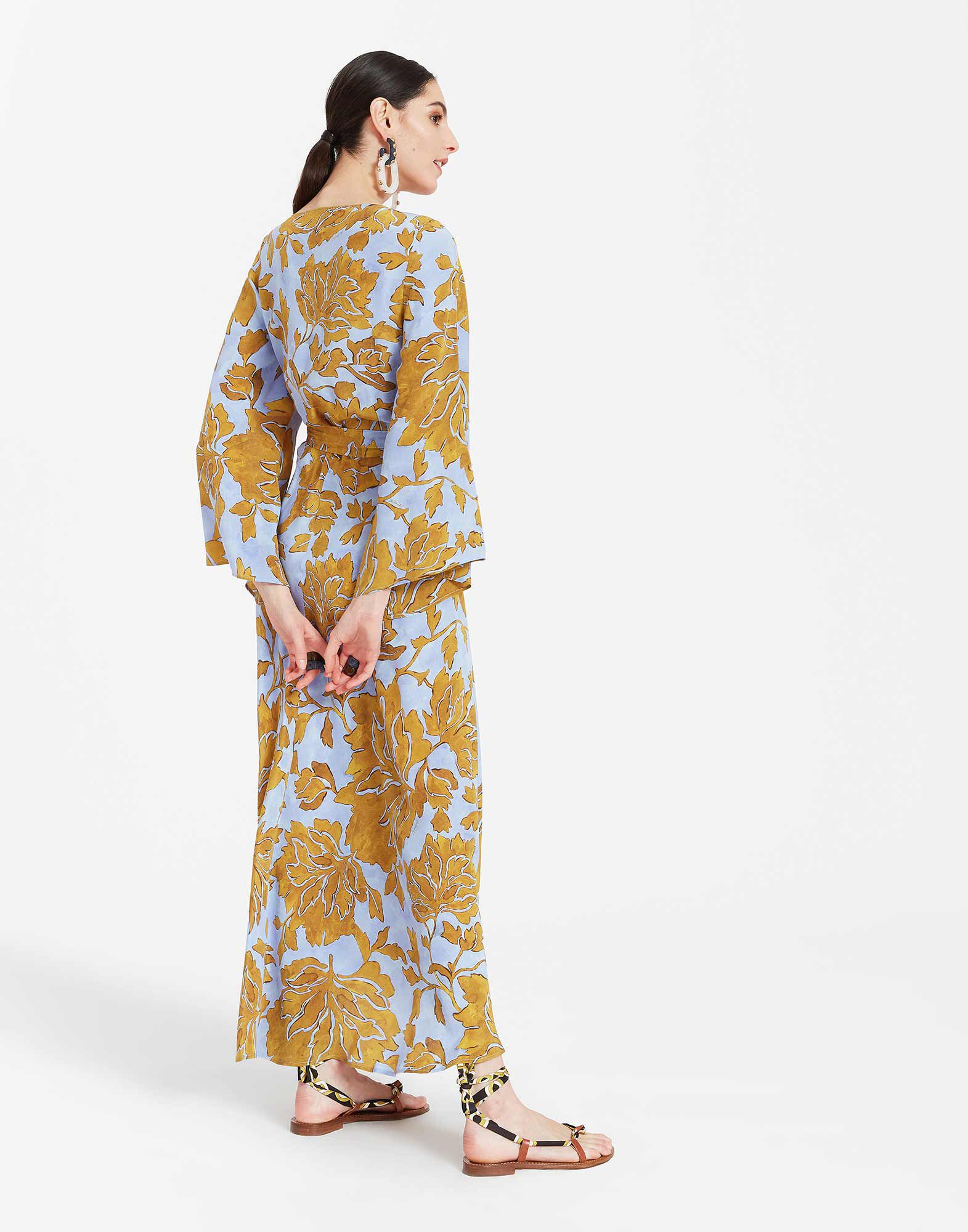 La DoubleJ The Wrap Dress Tangle Light Blue DRE0748CRE001TAN01BU01